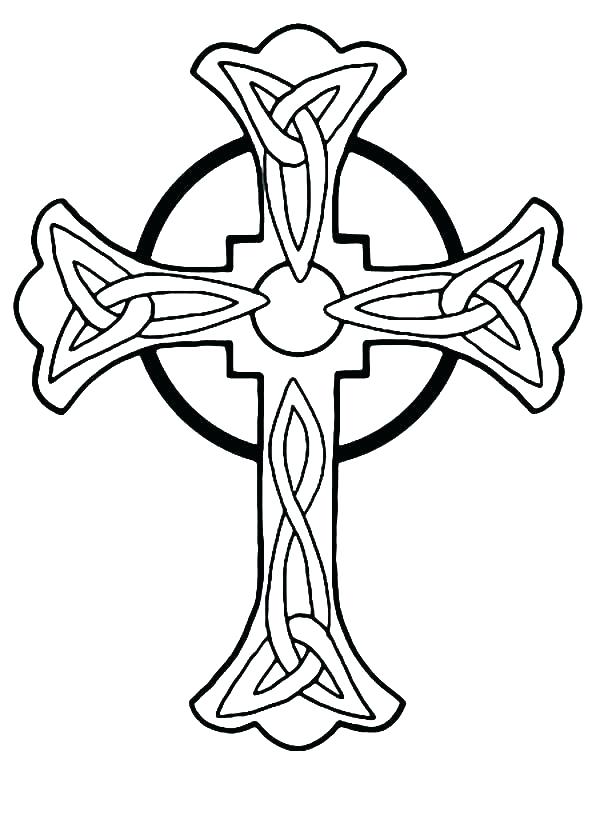600x823 Cross Pictures To Color Coloring Pages Cross Color Page Pin Drawn