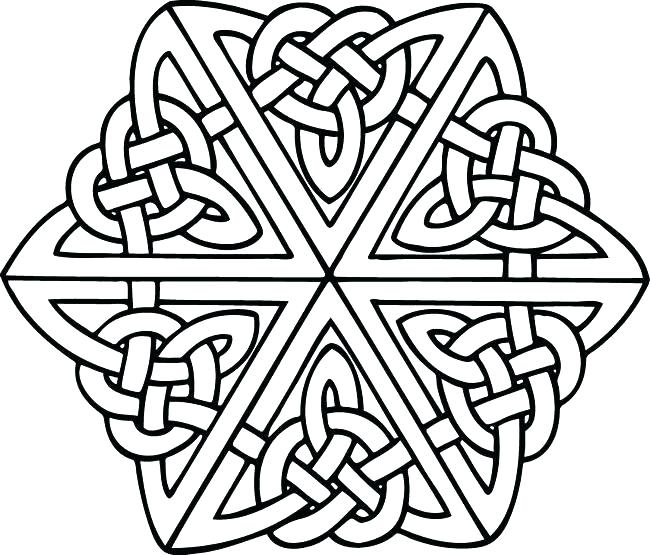 650x555 Celtic Mandala Coloring Pages