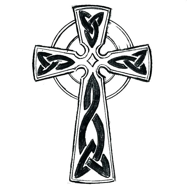 600x600 Cross Coloring Pages Printable Cross Coloring Pages Cross Tattoo