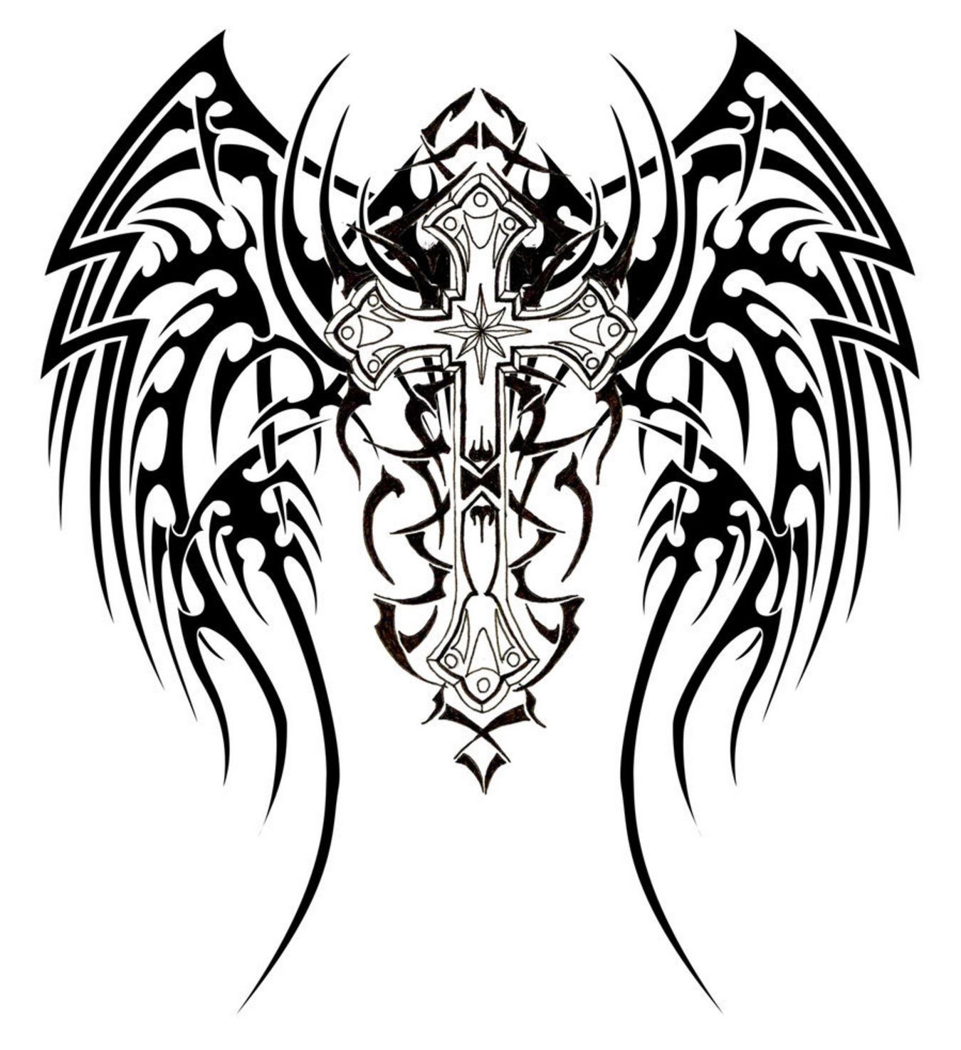 1350x1475 Harley Davidson Symbol Coloring Pages Tribal Cross Tattoos