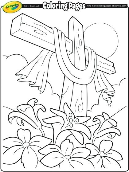 420x560 Coloring Pages Crosses Stained Glass Cross Printable Coloring Page
