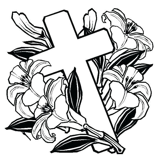 653x653 Coloring Pages Of Crosses And Roses Coloring Pages Cool Rose
