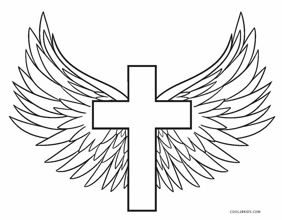 900x703 Free Printable Cross Coloring Pages For Kids