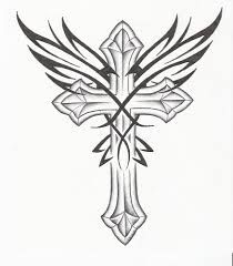 210x240 Free Printable Cross With Wings Coloring Pages For Adults