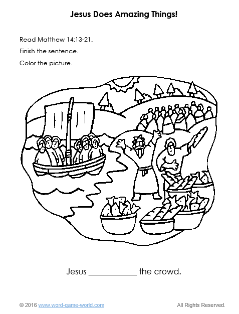 477x626 Bible Coloring Pages For Kids Jesus Does Amazing Things!