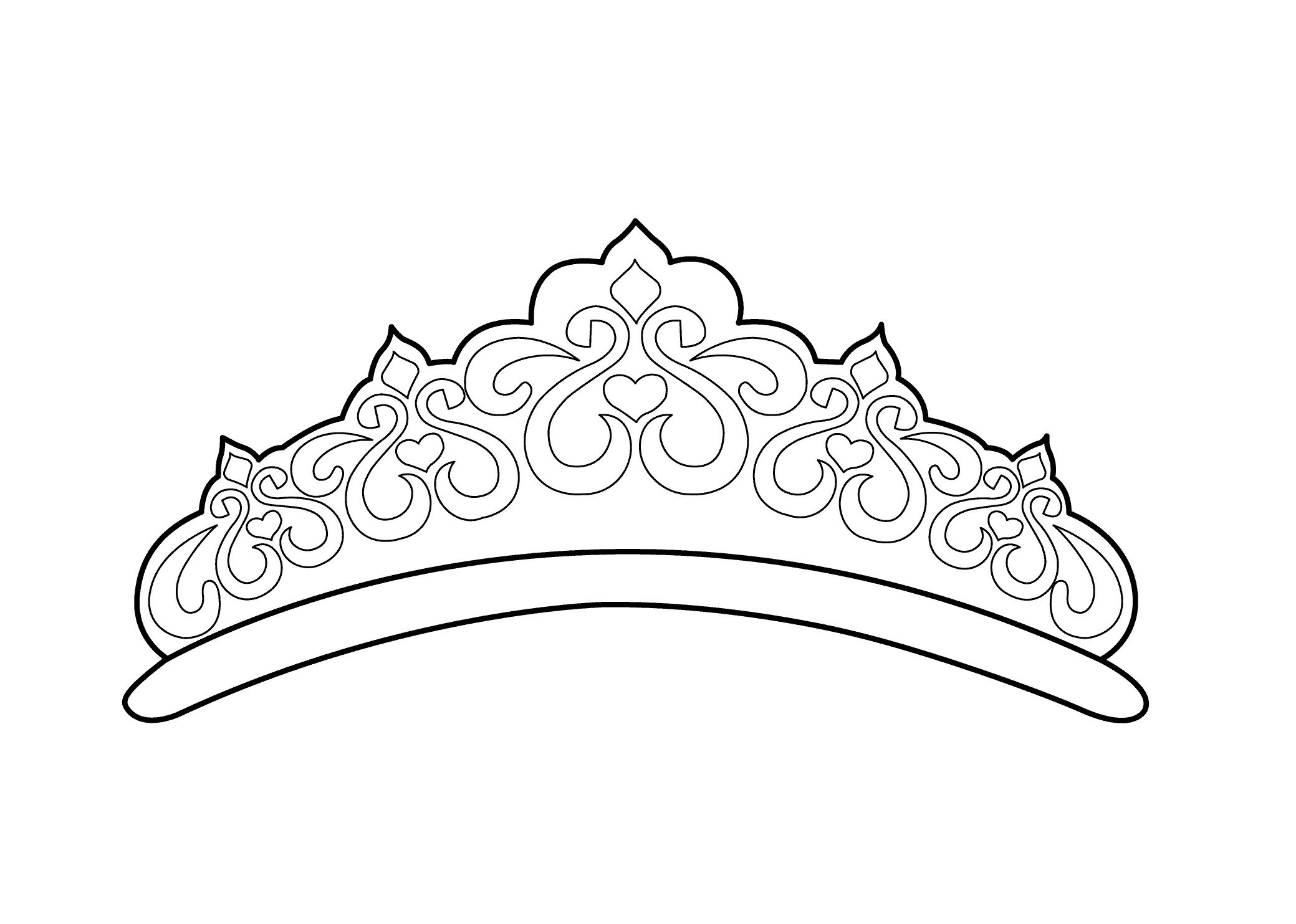 2079x1483 Crown Coloring Page Luxury Crown Princes Coloring Page Coloring