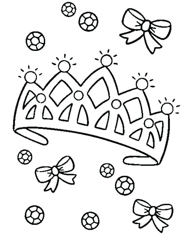 600x790 Crown Coloring Pages Diamond On Princess Crown Coloring Page