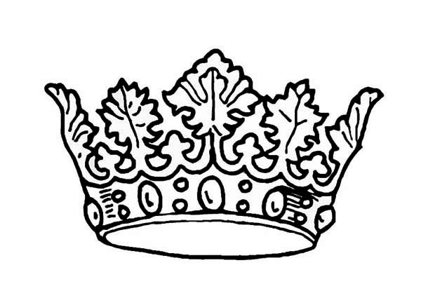 600x425 Picture Of Princess Crown Coloring Page
