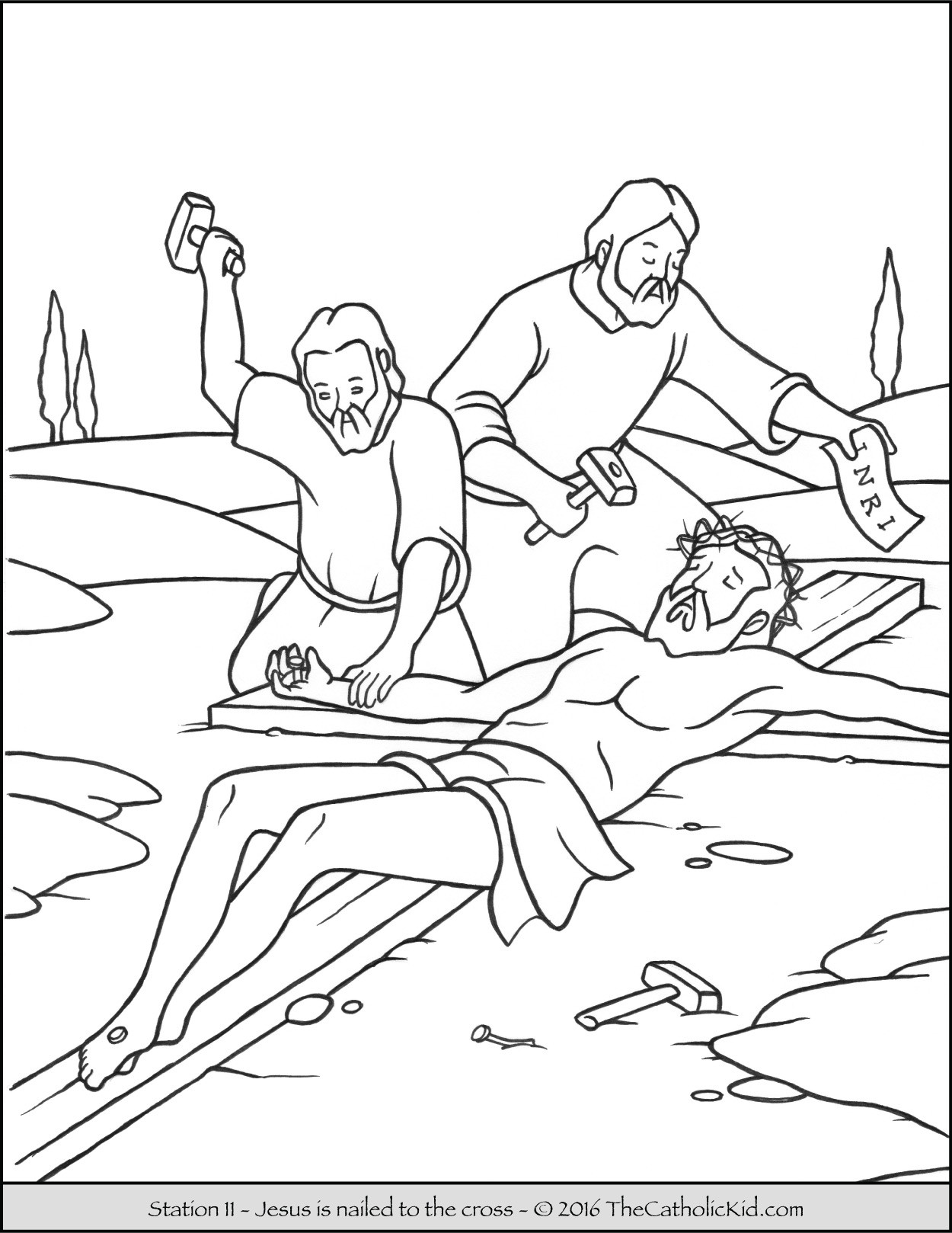 Crucifixion Coloring Pages at GetDrawings | Free download