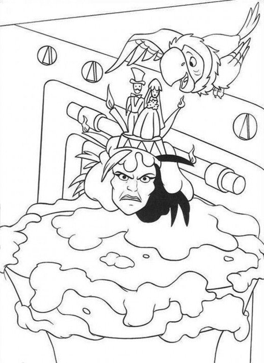 518x713 The Angry Face Of Cruella Devil Dalmatians Coloring Pages