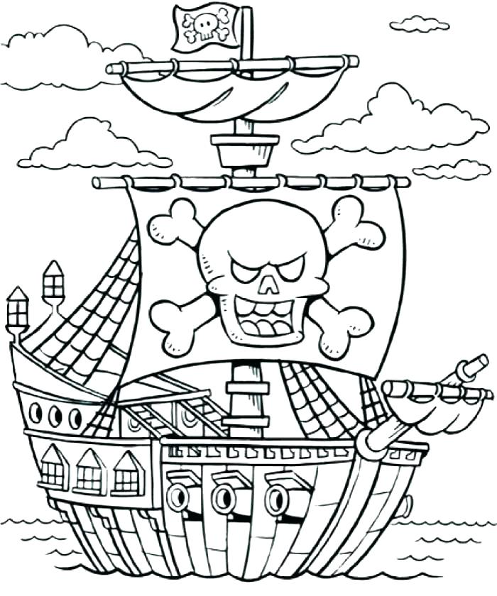 700x840 Pirate Ship Coloring Page Big Pirate Ship Coloring Pages To Sweet