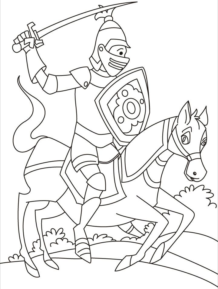 720x954 Knight Rider Coloring Pages