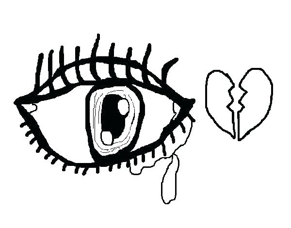 600x470 Eyes Coloring Page Eye Coloring Sheet Eyes Coloring Pages Crying