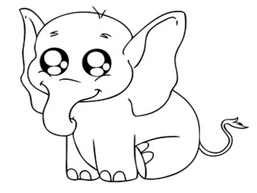 1024x768 Coloring Pages Elephants Crying Baby Elephant Printable Pictures