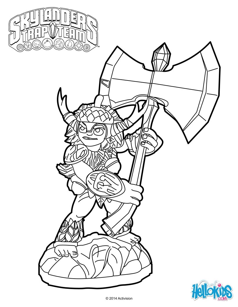 820x1060 Skylanders Trap Team Coloring Pages