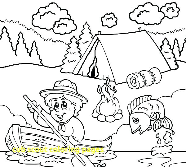 600x537 Cub Scout Coloring Sheets Tiger Cub Scouts Coloring Sheets