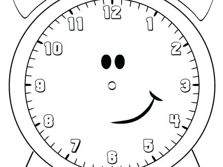 440x330 Clock Coloring Page Coloring Page Clock Cuckoo Clock Coloring Page