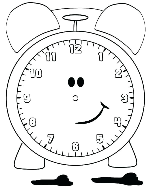 600x777 Clock Coloring Page Pendulum Clock Coloring Pages Wall Clock