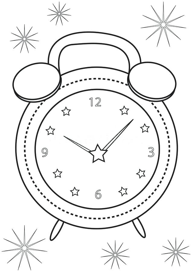 636x900 Clock Coloring Page Retro Style Grandfather Clock Coloring Pages