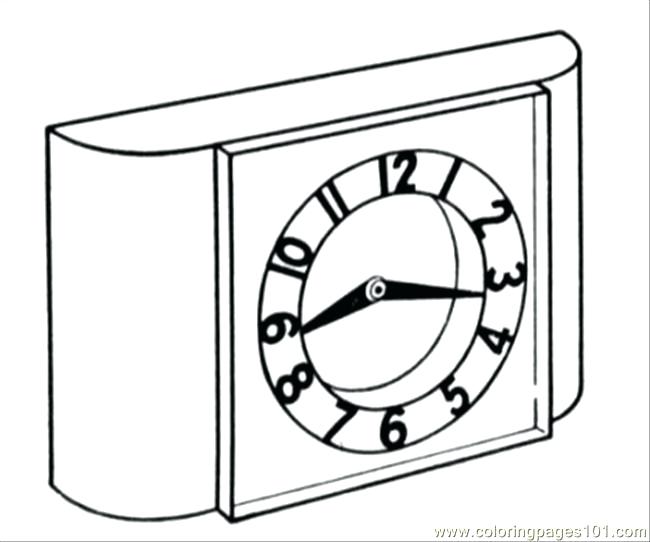 650x542 This Is Clock Coloring Page Pictures Clock Coloring Page Cuckoo