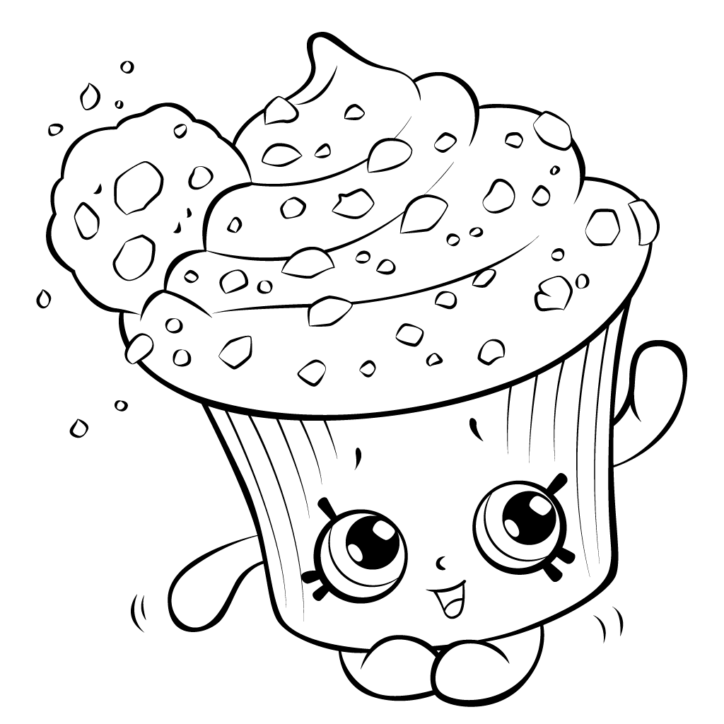 1024x1024 Shopkins Cupcakes Coloring Pages