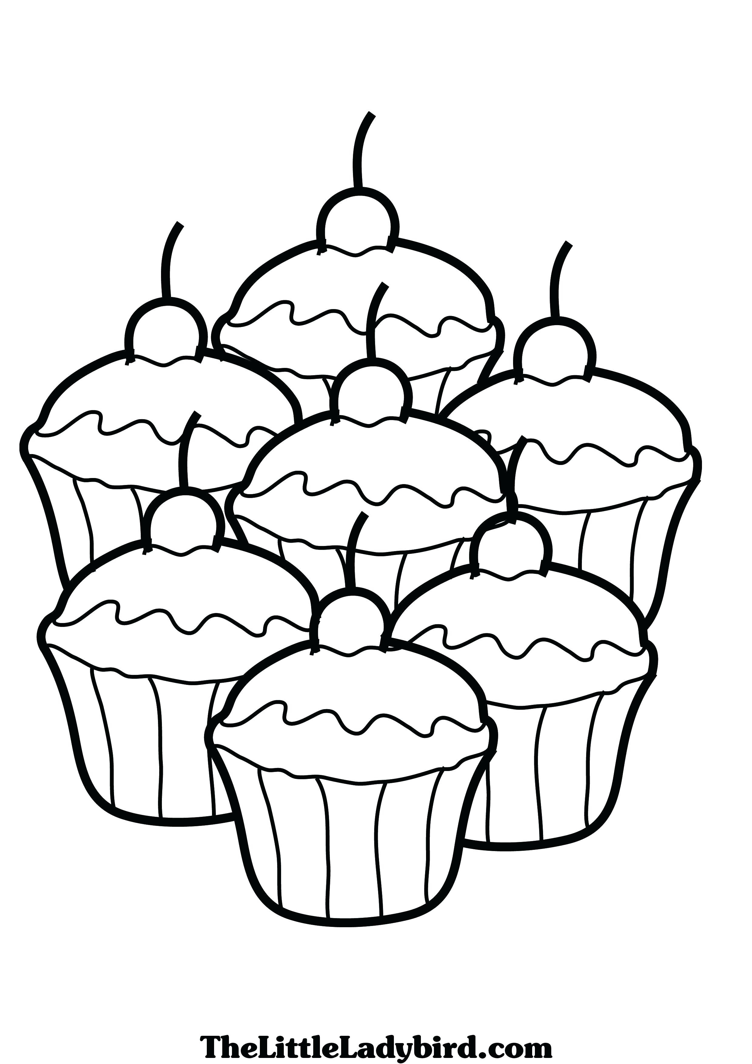 2480x3508 Cupcake Coloring Pages To Print Resume