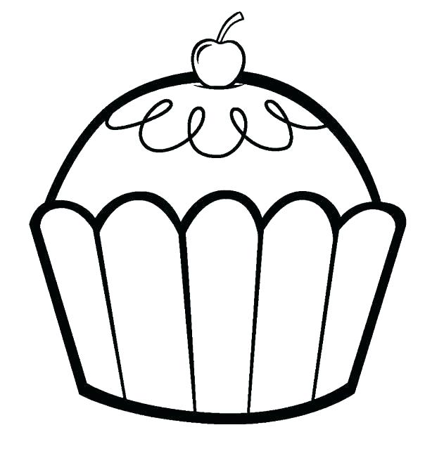 604x642 Cupcake Coloring Images Muffin Coloring Pages Cupcake Color Page
