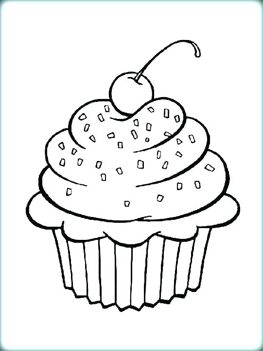 541x720 Cupcake Color Page Cupcake Coloring Pages Hello Kitty Free