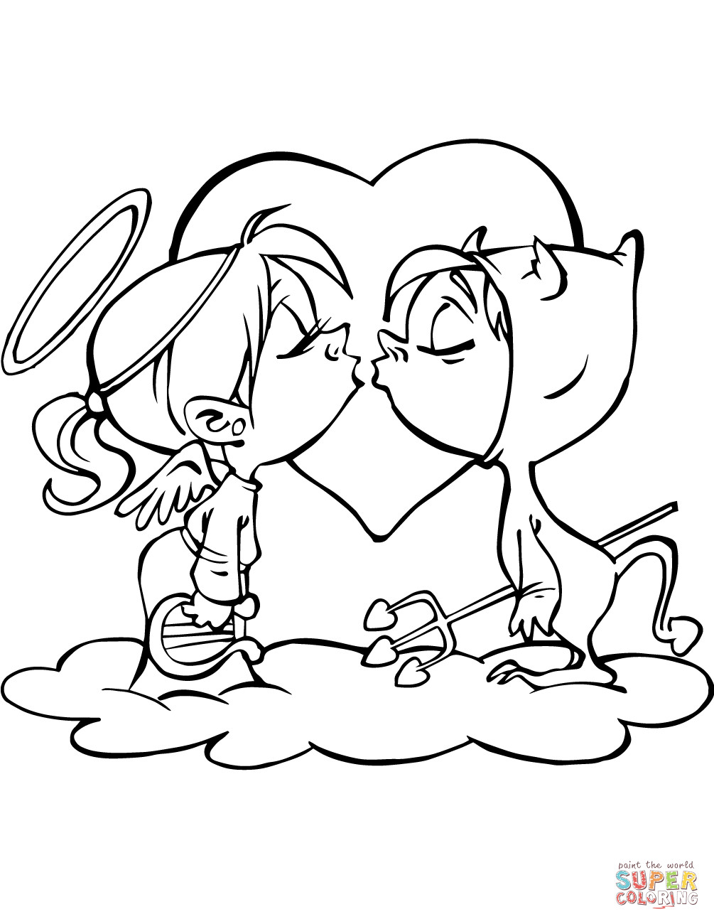 1005x1300 Cupid Coloring Pages Free Printable Pictures At Acpra