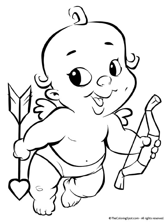 540x720 Valentine Cupid Coloring Pages Best Cupid Coloring Pages