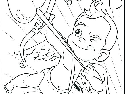 440x330 Cupid Coloring Pictures