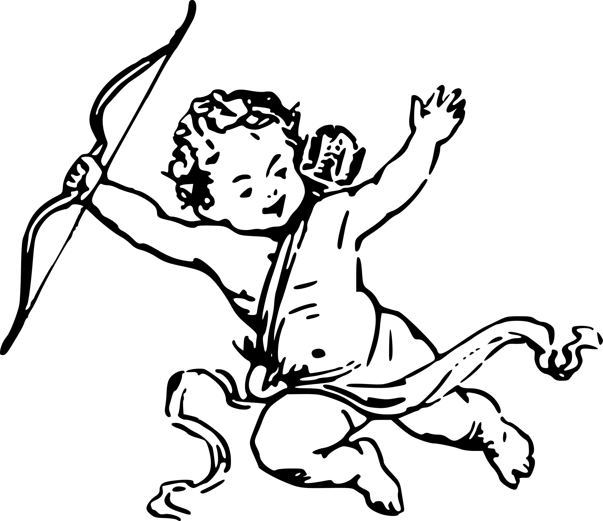 1920x1658 Cupid Coloring Page