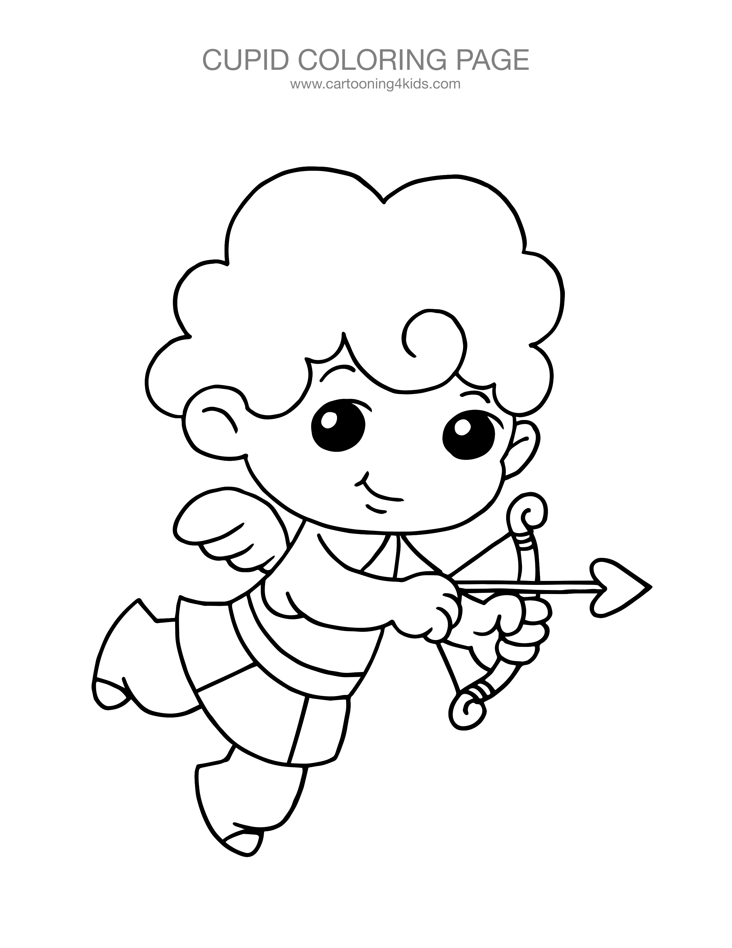 2550x3300 Awesome Cupid Coloring Pages New Printable Collection Sheet