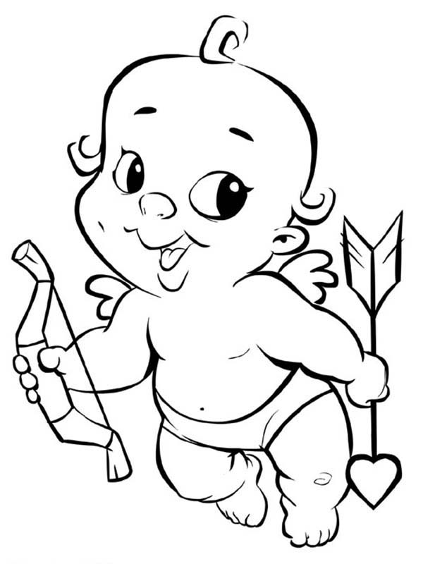 600x800 Cute Cupid Coloring Pages