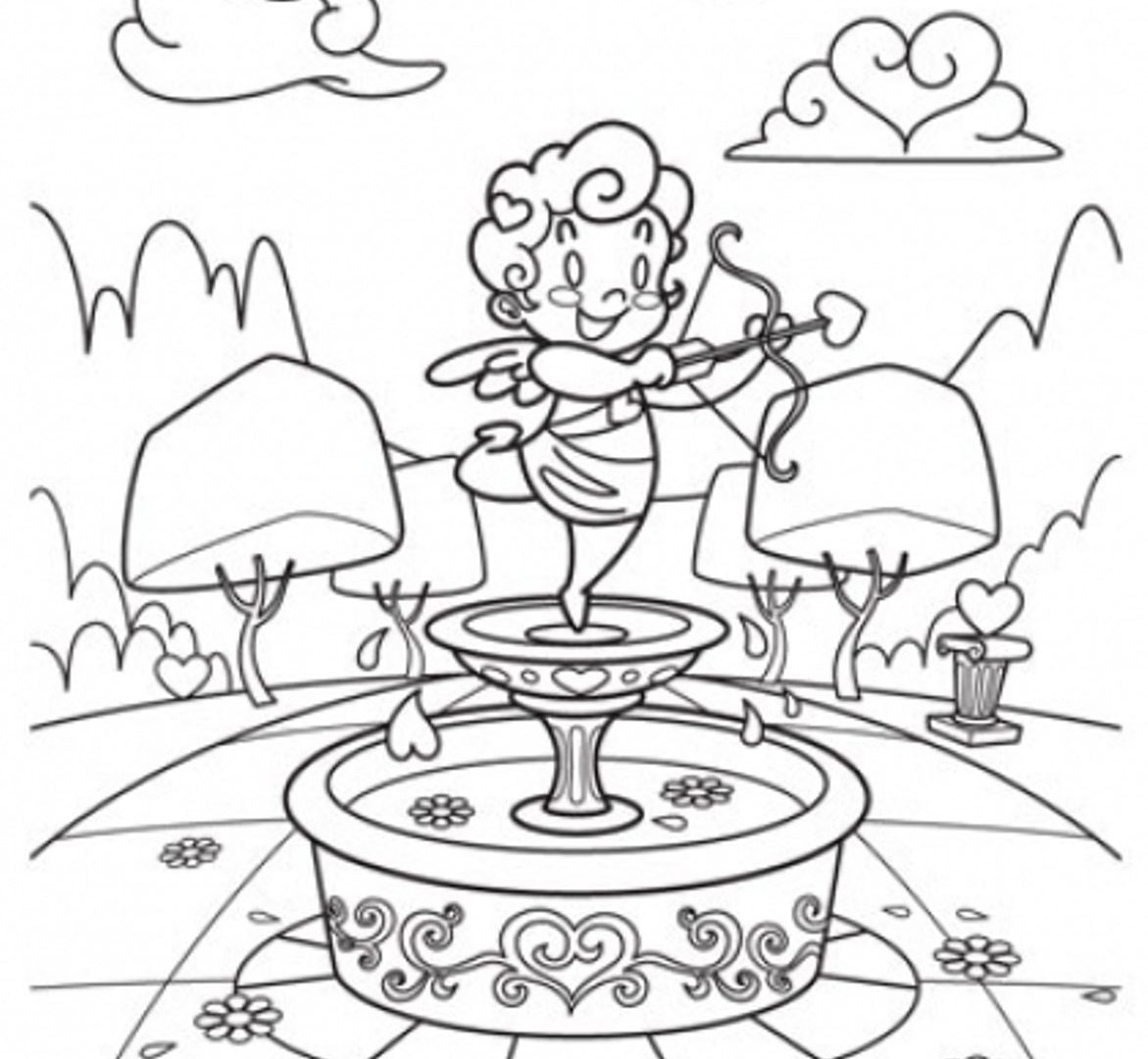 1171x1080 New Cupid Coloring Pages Printable Collection Printable Coloring