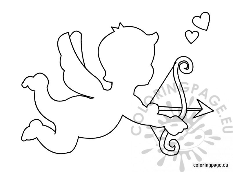 804x595 Cupid Template Printable Coloring Page