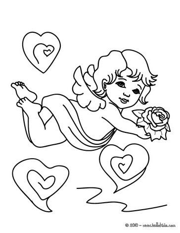 364x470 Cupid Coloring Pages