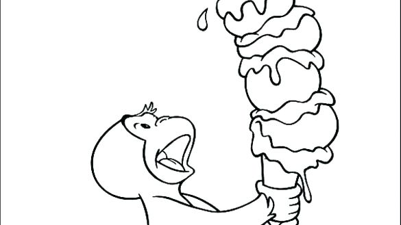 585x329 Curious George Coloring Pages
