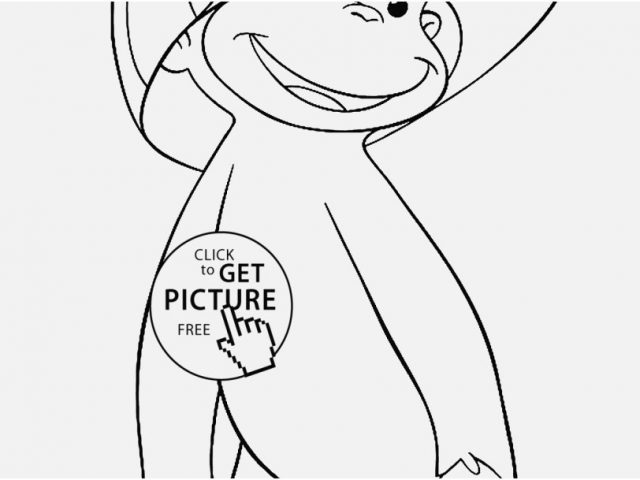 640x480 Curious George Coloring Pages Photographs George In The Cap
