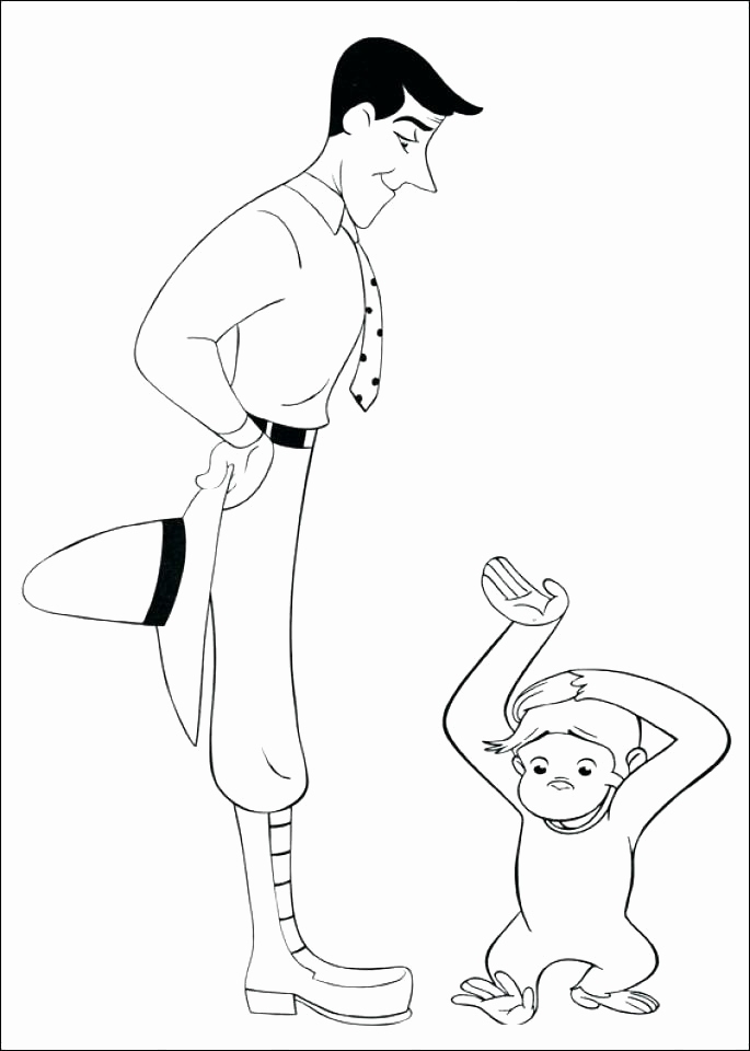 685x960 Curious George Printable Coloring Pages Unique Of Curious