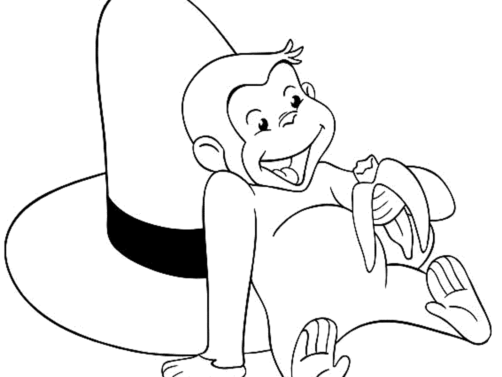 1600x1200 Profitable Curious George Printables Coloring Pages Impressive