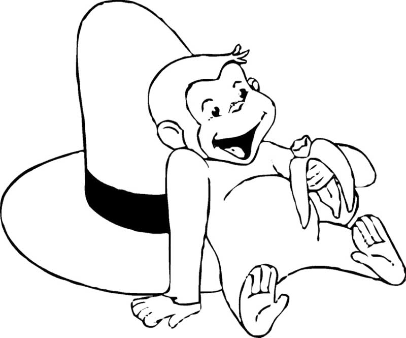 800x665 Coloring Pages Of Curious George Timykids
