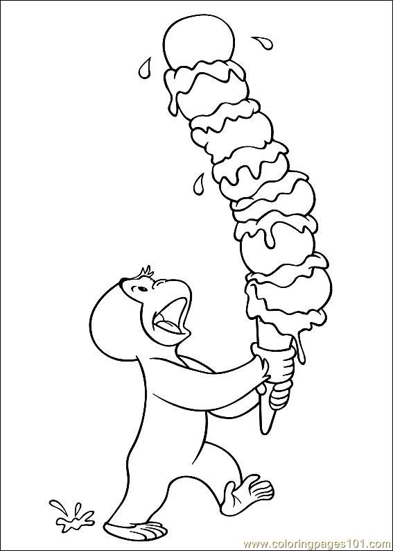 567x794 Curious George Printable Coloring Pages Free Printable