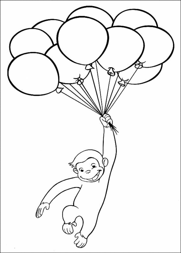 731x1024 Curious George Coloring Pages