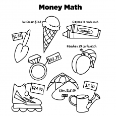 230x230 Money Coloring Pages