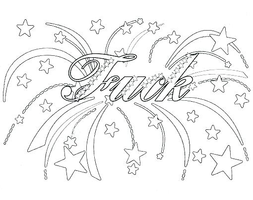 510x405 Cuss Word Coloring Pages