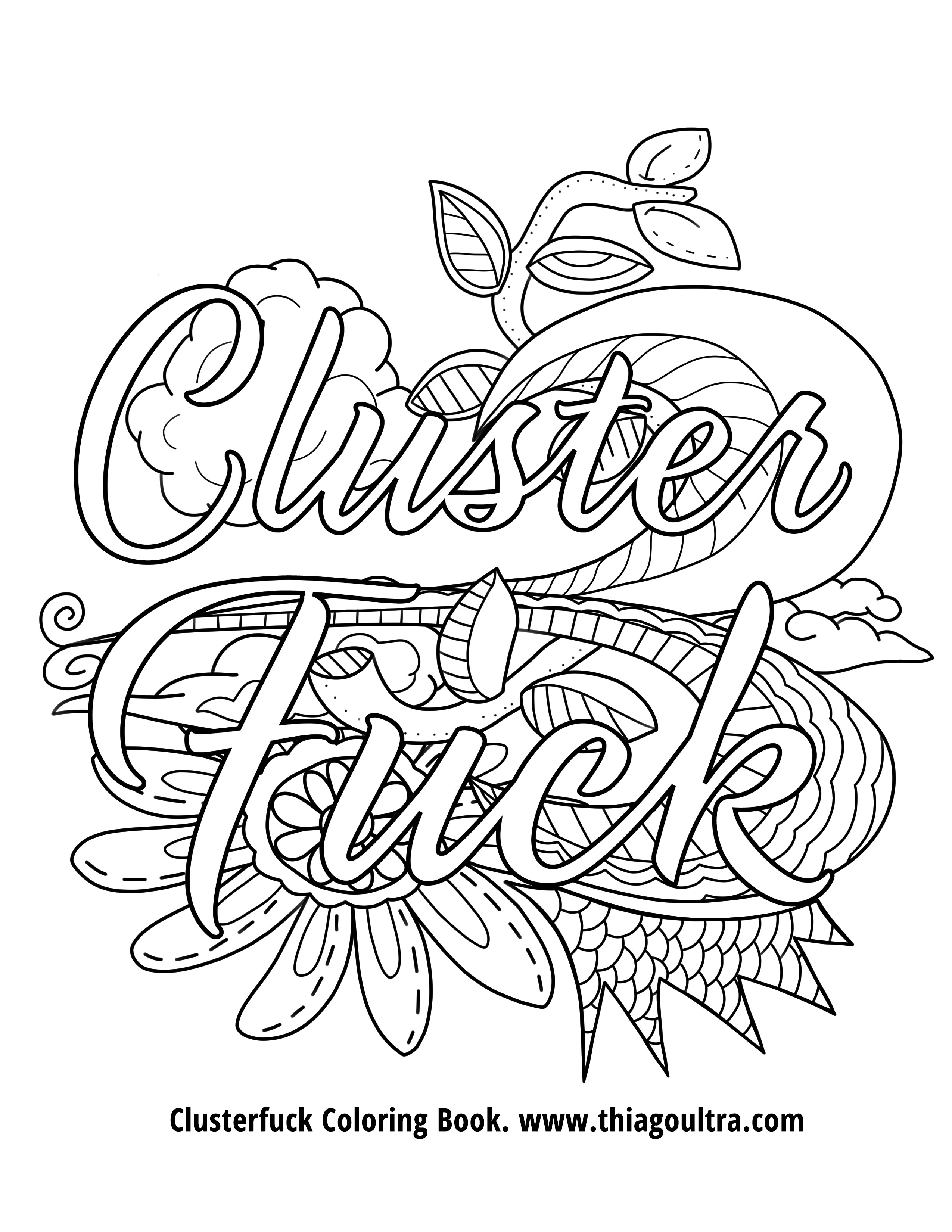 2550x3300 Swear Word Coloring Pages Free Gallery F Get Here You Page