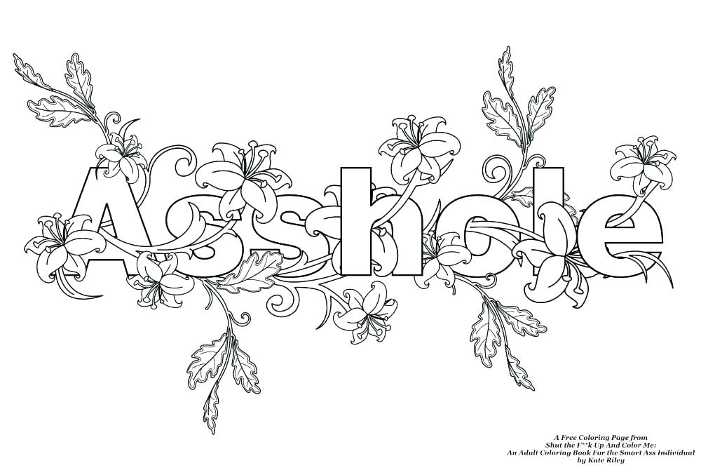 1000x667 Cuss Word Coloring Pages Swear Word Coloring Pages Printable Plus