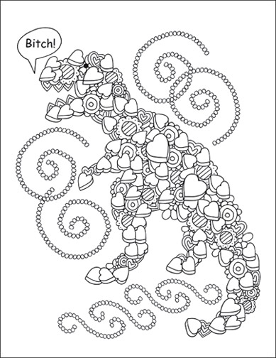 389x504 Adult Coloring Pages Free Printable Swear Word Adult Coloring