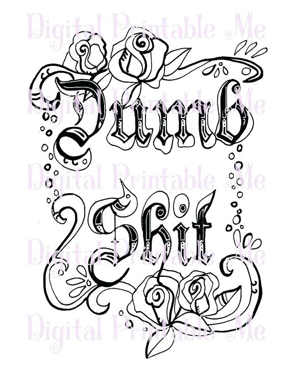 570x738 Swearword Coloring Pages Swear Word Coloring Sheet Page Printable